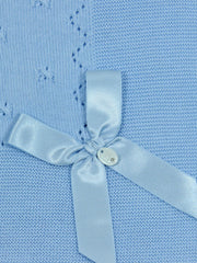 Dekentje Bow blauw