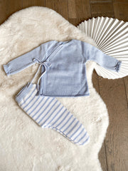 Charlie striped set blue