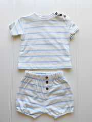 Baby blue striped set
